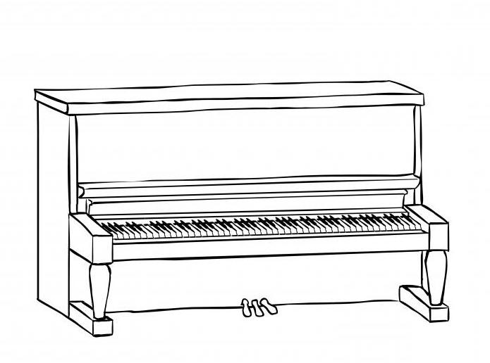 كيفية رسم البيانو: تعليمات